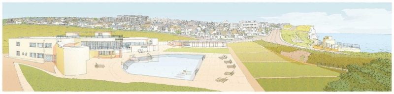 Saltdean Lido Brighton Panorama By Alej ez