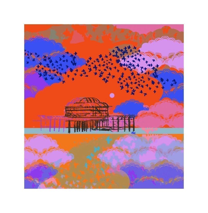 West Pier Starlings Brighton By Tiffany Lynch