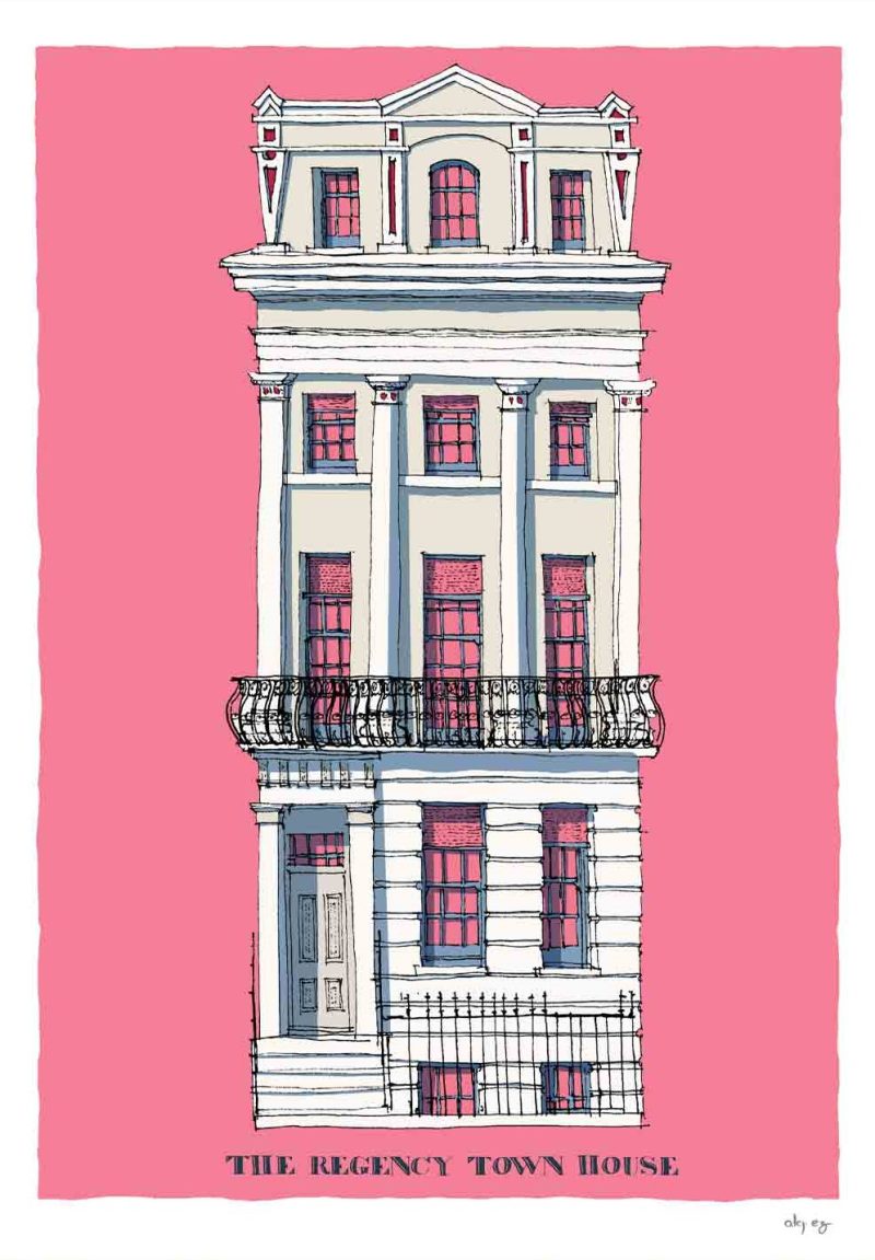 Elevation of the Regency Town house, Brunswick Square by Alej ez