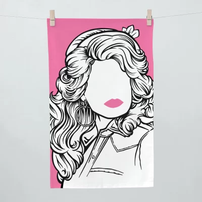 Dolly Parton Tea Towel