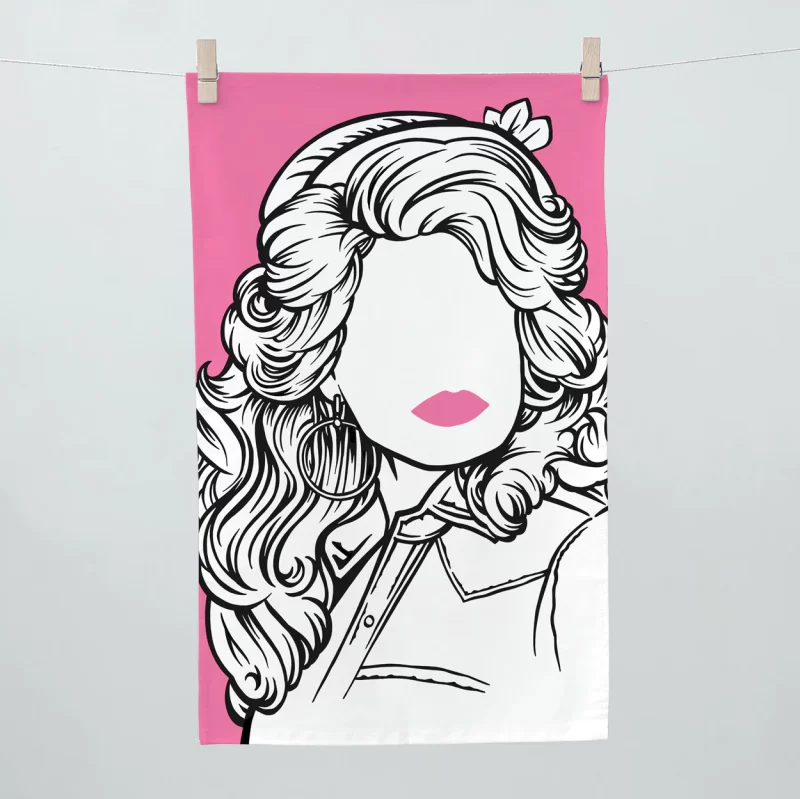 Dolly Parton Tea Towel