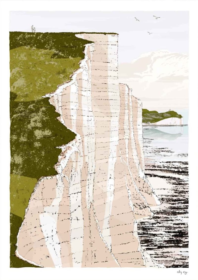 Seven sisters Cliff walk brass point Amber Brighton By Alej ez