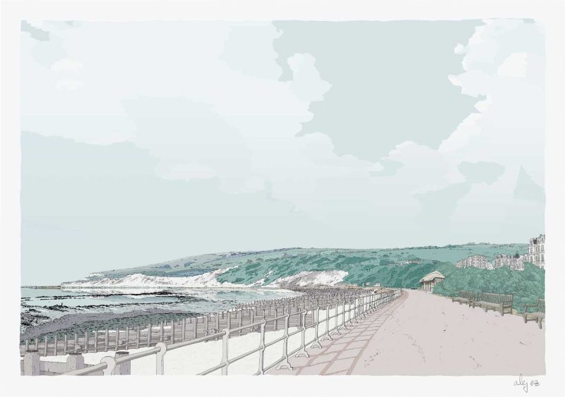 Eastbourne Beach and Bandstand By Alej ez