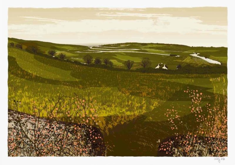 Cuckmere Valley, Green Gold fields By Alej ez