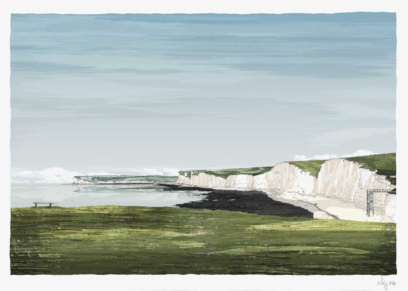 A stop in the south downs way, Seven sisters from Birling Gap By Alej ez