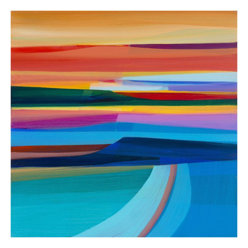 a painting of a landscape